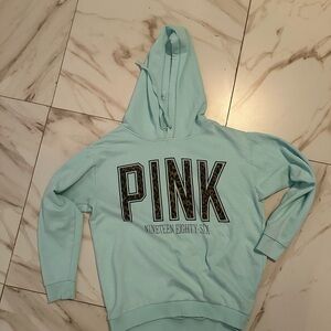 PINK Victoria's Secret Aqua Hoodie